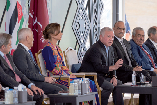 King commends development witnessed by Irbid over past years-