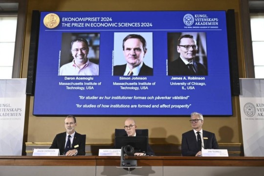 Acemoglu, Johnson and Robinson win 2024 Nobel Prize in economics