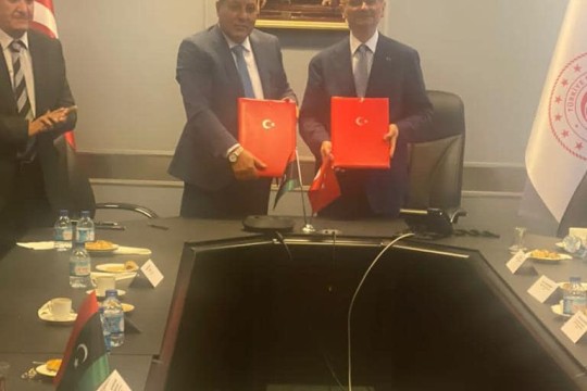 Libyan Customs and its Turkish counterpart agree on a working mechanism to activate the customs agreement signed in 2014.-Libya
