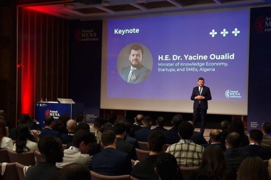 Oualid presents Algeria’s start-up ecosystem efforts, foreign investment support