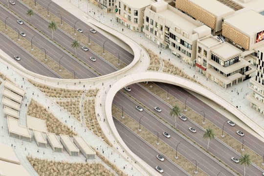 Able Partners designs an innovative footbridge for Riyadh-Saudi Arabia