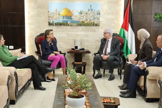 Health Minister, German Representative to Palestine discuss health situation developments, recovery plan