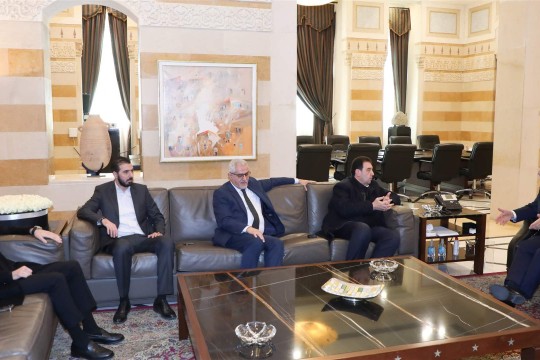 PM Salam discusses economic cooperation, development projects, and refugees in series of meetings