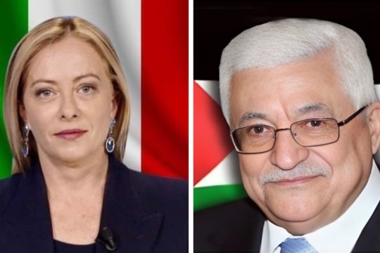 President Abbas discusses developments with Italian Prime Minister Meloni in Rome-Palestine