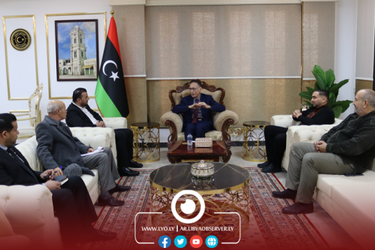 Al-Huweij reviews with Zuwara mayor implementation of Free Zone in Ras Ajdair-Libya