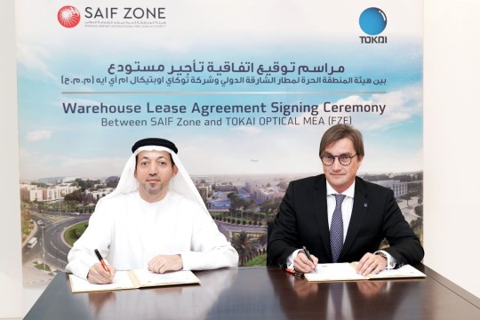SAIF Zone inks MoU with Tokai Optical-UAE