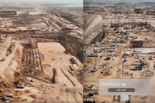 NEOM update: piling nearly complete on Line's Module 46-Saudi Arabia