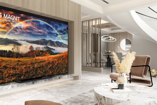 شاشة العرض إل جي ماغنيت الجديدة: تجربة مشاهدة سينمائية منزلية غامرة