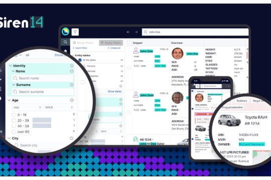 AI-driven Siren 14 Introduces Officer Safety on Mobile and Simplifies Search