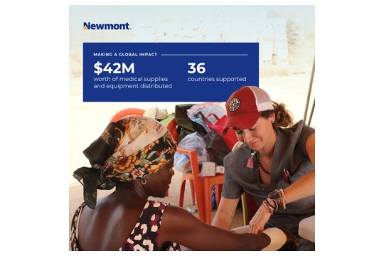 شراكة بناءة بين شركة Newmont وProject C.U.R.E.‎ عمرها عقدين من الزمان فاعلة في توفير الدعم الطبي العالمي