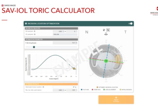 ميزات جديدة يغلب عليها المهارة السويسرية لاختيار العدسة المناسبة لجراحة الساد