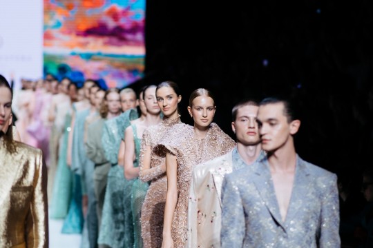 UAE Designer Transports Audiences to a Blooming Garden at Moscow Fashion Week