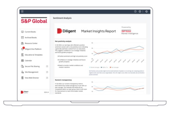 Diligent Announces Market Insights Reporting Powered by S&P Global Market Intelligence, Giving Directors and Executives Unrivaled Financial and Risk Insights
