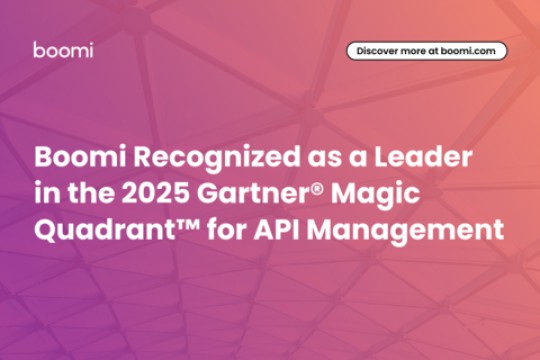 تم الاعتراف بشركة Boomi كشركة رائدة في تقرير Gartner® Magic Quadrant™ لعام 2025 لإدارة واجهة برمجة التطبيقات