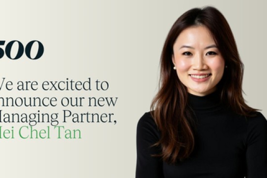 500 Global Announces Promotion of Mei Chel Tan to Global Managing Partner