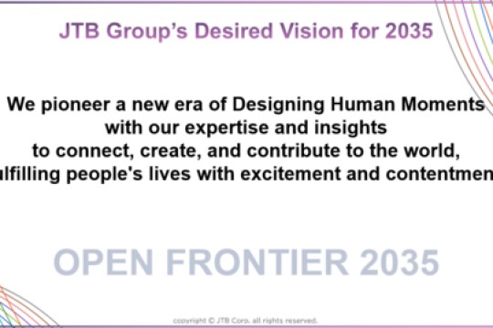 JTB Group Unveils its Long-Term Vision “OPEN FRONTIER 2035”