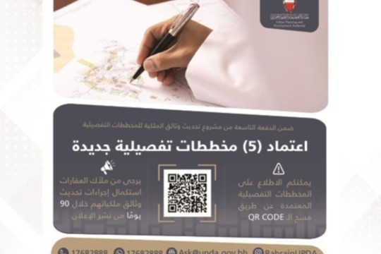 UPDA announces approval and amendments of detailed land use plans-Bahrain
